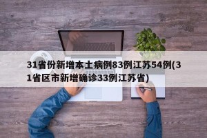 31省份新增本土病例83例江苏54例(31省区市新增确诊33例江苏省)