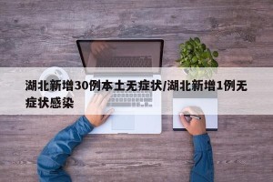 湖北新增30例本土无症状/湖北新增1例无症状感染
