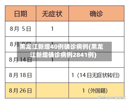 黑龙江新增40例确诊病例(黑龙江新增确诊病例2841例)-第1张图片