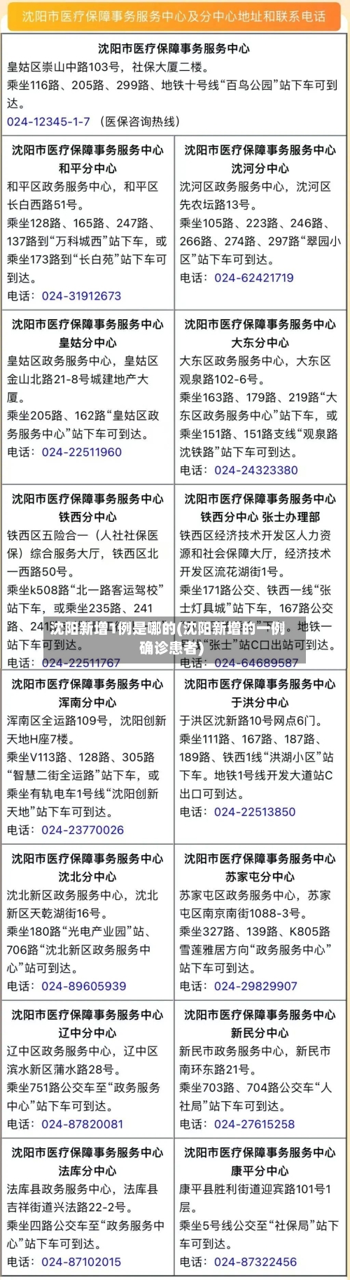 沈阳新增1例是哪的(沈阳新增的一例确诊患者)-第3张图片