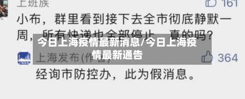 今日上海疫情最新消息/今日上海疫情最新通告-第2张图片