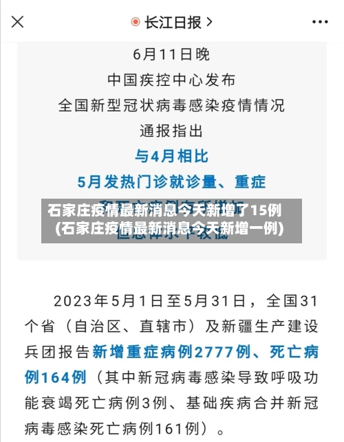 石家庄疫情最新消息今天新增了15例(石家庄疫情最新消息今天新增一例)-第1张图片
