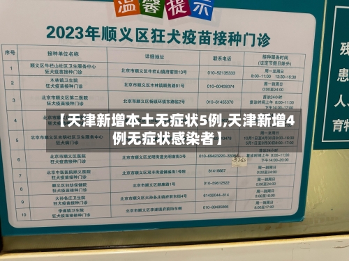 【天津新增本土无症状5例,天津新增4例无症状感染者】-第3张图片